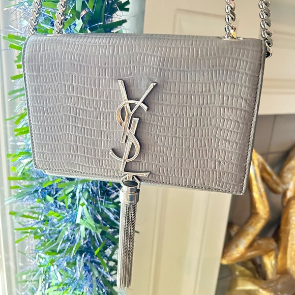 Saint Laurent Small Kat Croc
Embossed Crossbody - Picture 12 of 14